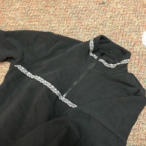 Stussy Mock Neck Fleece Sweatshirt Large